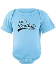 Apparel: Baby Registry Gifts Little Brother Established in 2016 Bodysuit Newborn Light Blue