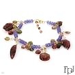 FPJ Irresistible Bracelet With 81.50ctw Precious Stones - Genuine Tanzanites and Tourmalines 14K Yellow Gold. Total item weight 18.8g Length 8.5in