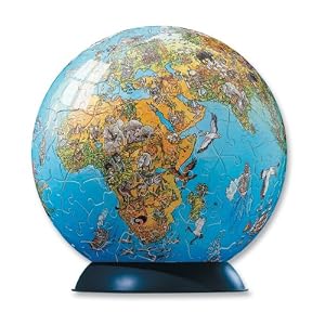 Ravensburger Illustrated World Map - 240 Piece puzzleball by