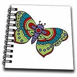 TNMGraphics Animals - Tattoo Style Butterfly - Mini Notepad 4 x 4 inch (db_26003_3)