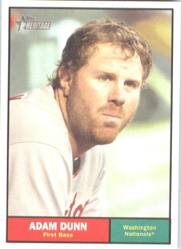 2010 Topps Heritage #117 Adam Dunn - Washington Nationals (Baseball Cards)