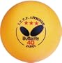 Butterfly B3Y640C ITTF Approved 3-Star 40mm Table Tennis Balls (6-Pack, Orange)