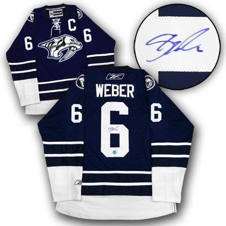 SHEA WEBER Nashville Predators SIGNED Hockey Jersey