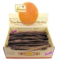 Canine Caviar Free Range Grass Fed Buffalo Stix for Dogs, 12" (Single Chew Treat)