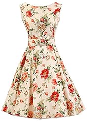Cotton Cocktail Floral Print Bridesmaid Dress/Party Dress 