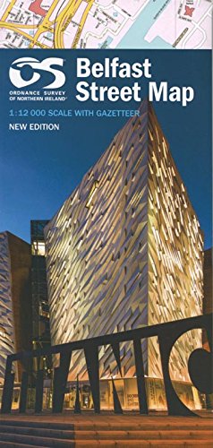 belfast street map 2013 os 112k irish street maps