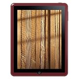 Amzer Soft Gel TPU Skin case for Apple iPad Tablet,(Maroon Red)