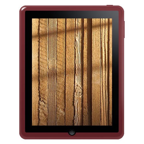 Amzer Soft Gel TPU Skin case for Apple iPad Tablet,(Maroon Red)