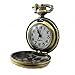 YouYouPifa Bronze Retro Three Horse Pattern Design Relief Small Pocket Watch
