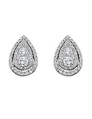 Diamond Stud Earrings 0.75ct tw, 14k White Gold