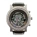 Rebel Tattoo Style Large Watch with Black Leather Band