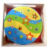 Childrens Wooden Musical Instrument – Tambourine – presented in wooden box