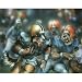 Dan McManis (Dogs Playing Football) Art Print Poster - 16x20