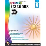 fractions workbook grade 6 spectrum