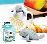 超キュート☆コップのフチでくつろぐマナティー発見!!【45617 マナティーティーストレーナー】アメリカン雑貨アメリカ雑貨