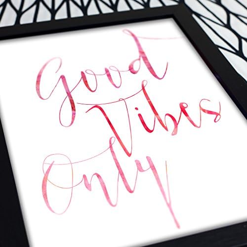 Good Vibes Only Art Print in Pink