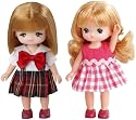 リカちゃん LW-24 ミキちゃんマキちゃんドレスセット せいふく&ワンピース