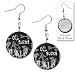 OIL SUCKS SKELETONS Gulf bp Spill Relief 1 inch Fish Hook Dangle Earrings