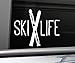 Ski Life Skiing Skier Vinyl Decal Laptop Car Truck Bumper Window Sticker, 5