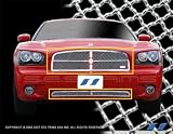 2006 2007 2008 Dodge Charger (Replacement) SES 304 Stainless Chrome Mesh Upper And Lower Grille Grill