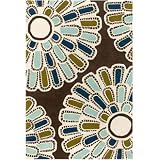 Thomas Paul Flora Wool Rug FCAG - Aqua