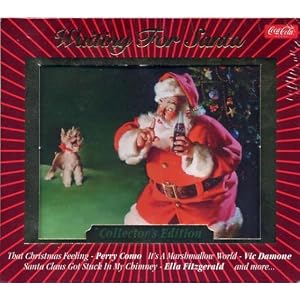 Coca-Cola Presents: WAITING FOR SANTA Christmas Holiday CD Compilation *Collector's... by 1. Jingle Bells - Bing Cros& The Andrews Sisters, 2. That Christmas Feeling - Perry Como, 3. O Holy Night - Billy Eckstine, 4. It's A Marshmallow World - Vic Damone, and 5. Good King Wenceslas - Nelson Eddy (Audio CD)