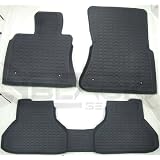 2007-2012 BMW X5 (E70) X6 (E71) Custom Rubber Black Floor Mats Complete Set by Black Series