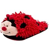 Fuzzy Friends Womens Lady Bug Slipper