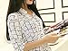 Franterd Fashion Women's Elegant Print Chiffon Long-sleeve Slim Blouses (XXL)