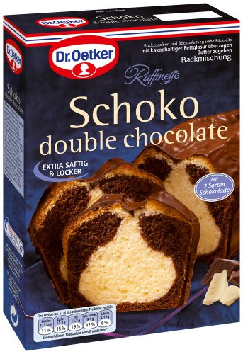 Dr. Oetker Raffinesse Schoko double chocolate, 4er Pack (4 x 475 g)