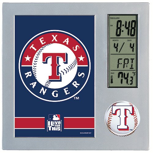 Wincraft Texas Rangers Desk Clock