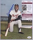 Hank Aaron Atlanta Braves Hof Signed Autographed Photo Jsa Coa Matching Numbers