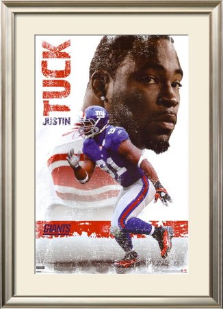 New York Giants - Justin Tuck Framed Poster Print, 32x44