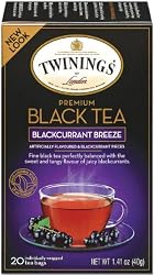 Twinings Tea Blackcurrant, 20-Count Boxes (Pack of 6)