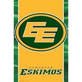 CFL Edmonton Eskimos poster print,24 in. x 36 in.