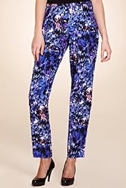 Limited Collection Abstract Print Straight Leg Trousers