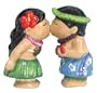 Westland Giftware Mwah Magnetic Hawaiian Kiss Salt and Pepper Shaker Set, 3-3/4-Inch