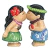Westland Giftware Mwah Magnetic Hawaiian Kiss Salt and Pepper Shaker Set, 3-3/4-Inch