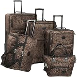 American Flyer Animal Print 5-Piece Luggage Set