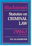 Blackstone's statutes on criminal law