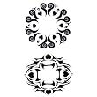 Tribal Design Temporary Tattoo Belly Body Art
