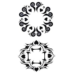Tribal Design Temporary Tattoo Belly Body Art