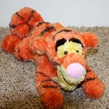 Retired Disney Winnie the Pooh Unique Styled Lying Tigger 14" Plush Doll