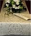 Armani International, Regale Collection, Luxury European Jacquard Table Runners (18x90-inch, 18x72-inch) and Napkins-Set, Bisque Color, 12-pc