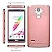 LG G Stylo/LG G4 Stylus (LS770) Case,AnnBay LG G4 Stylus 2in1 Hybrid Heavy Duty Case,Impact Resistant Shock-Absorption Case,Dual Layer Armor Full-Body Protective Case for LG G Stylo(Rose Gold)