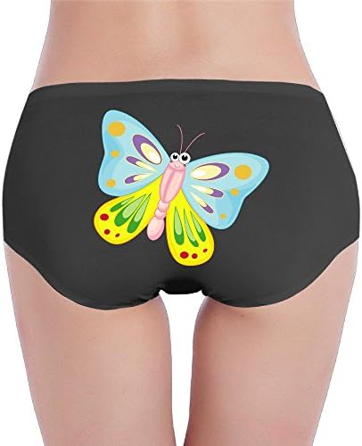 Sexy Cute Colorful Butterfly Soft Women Low Waist Panty Black Small