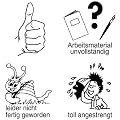 Elbi Lehrerstempel Set klein: 4 Spezialstempel | Stempelset, Bildstempel, Holzstempel, Heftstempel