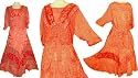 Velvet&nbsp;&&nbsp;Lace&nbsp;Victorian&nbsp;Day&nbsp;Gown in Melon