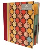 Paula Deen Kitchen Collection, Tabbed Binder Recipe Organizer, Skillet Pattern, 10-1/2 by 11-1/2-Inch
