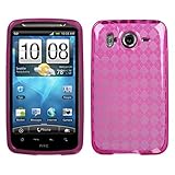MyBat HTC Inspire 4G Candy Skin Cover - Hot Pink Argyle Pane